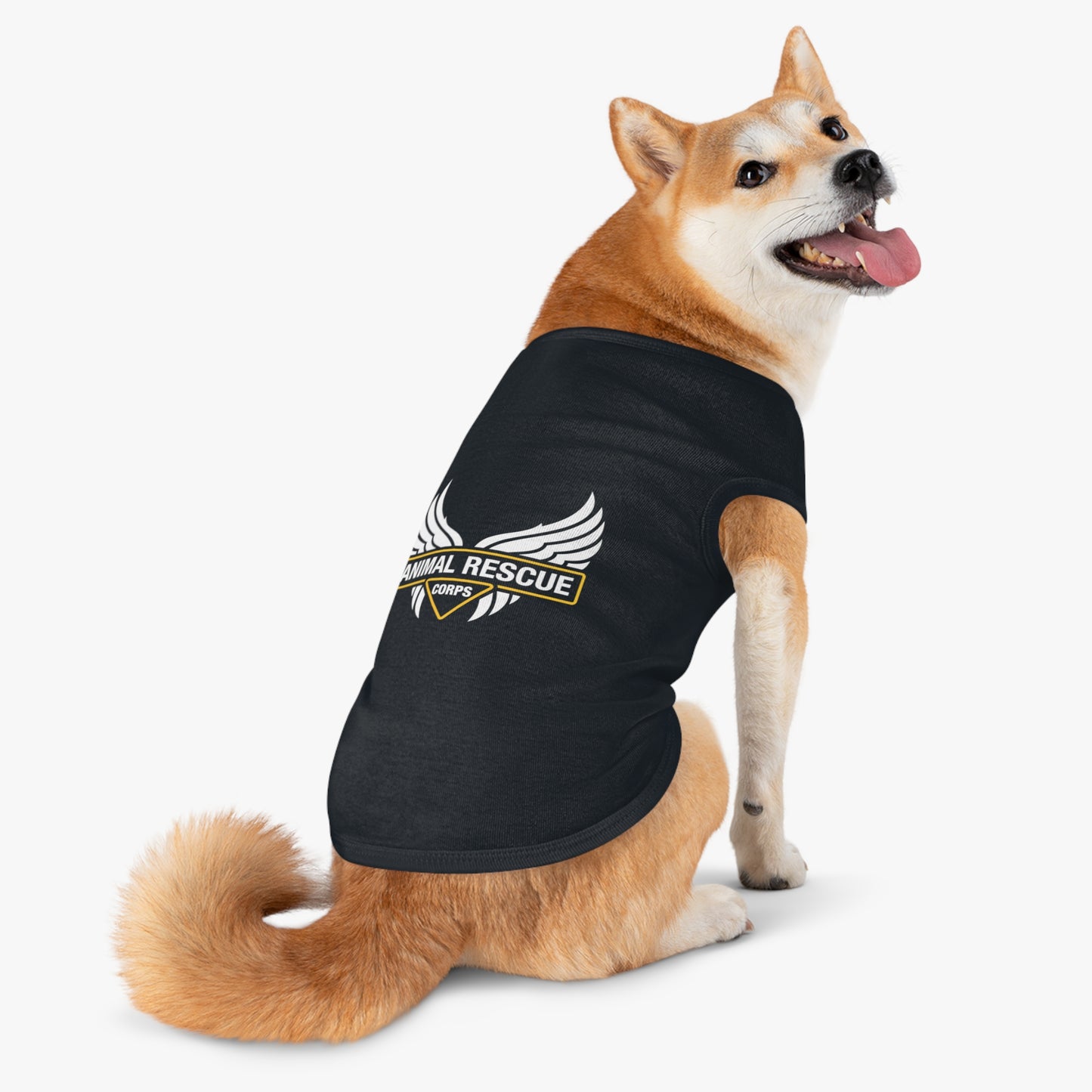 ARC Logo Companion Animal Black Tank Top with white logo