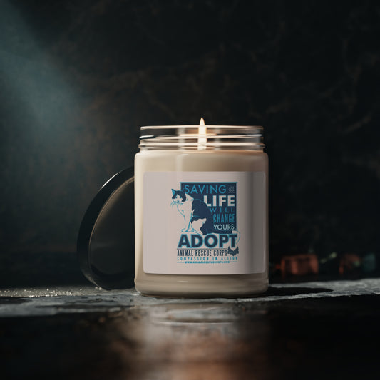 Saving a Life Will Save Yours [Cat] - Soy Candle, 9oz