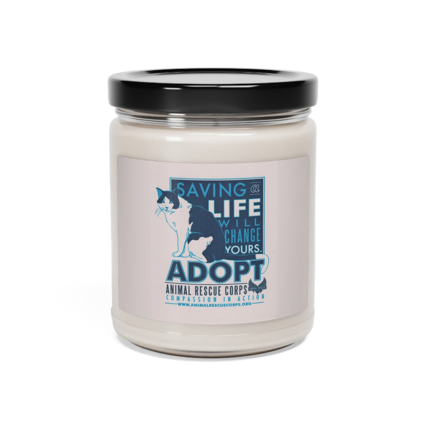 Saving a Life Will Save Yours [Cat] - Soy Candle, 9oz