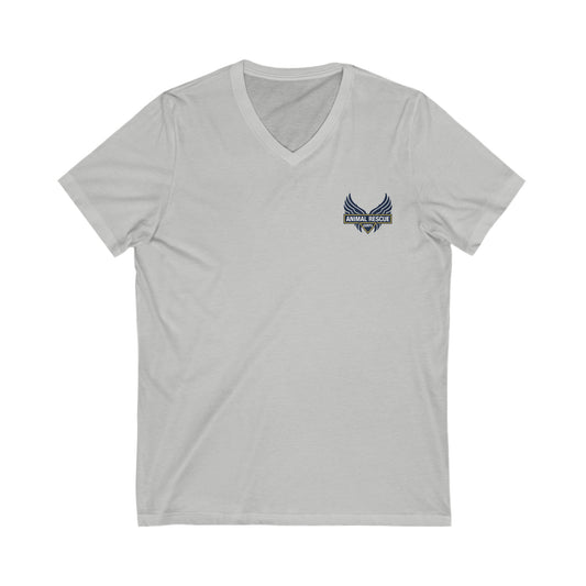 Unisex Jersey Short Sleeve V-Neck Tee - ARC Logo