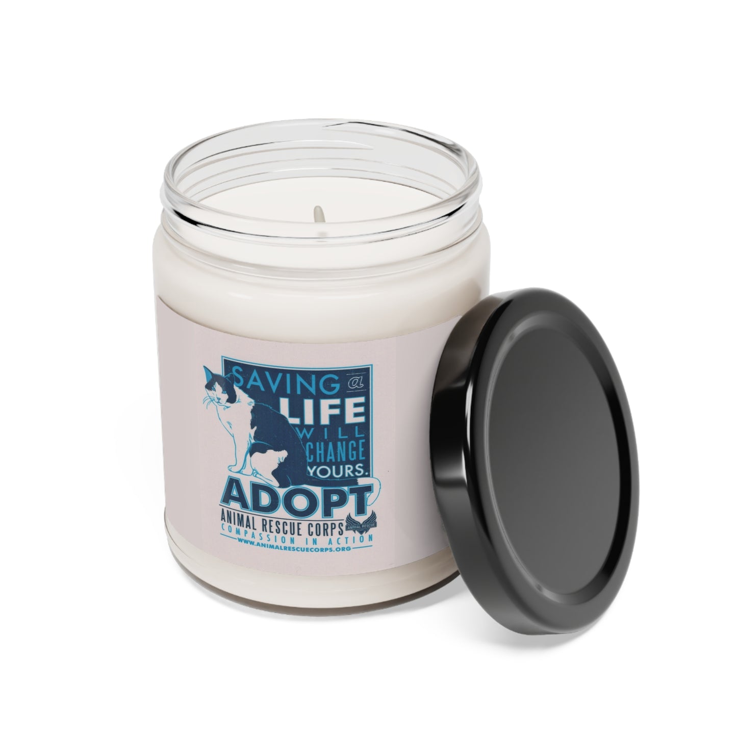 Saving a Life Will Save Yours [Cat] - Soy Candle, 9oz