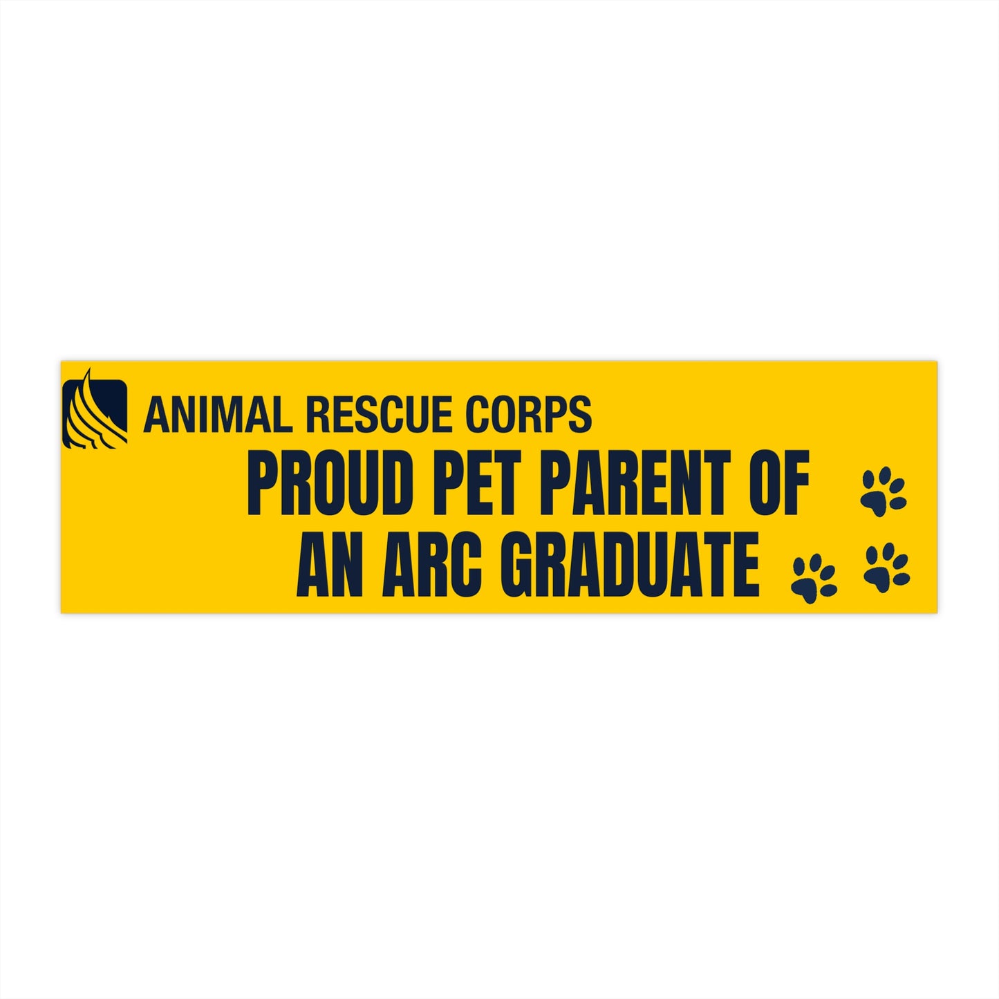 Proud Pet Parent of an ARC Graduate Bumper Sticker