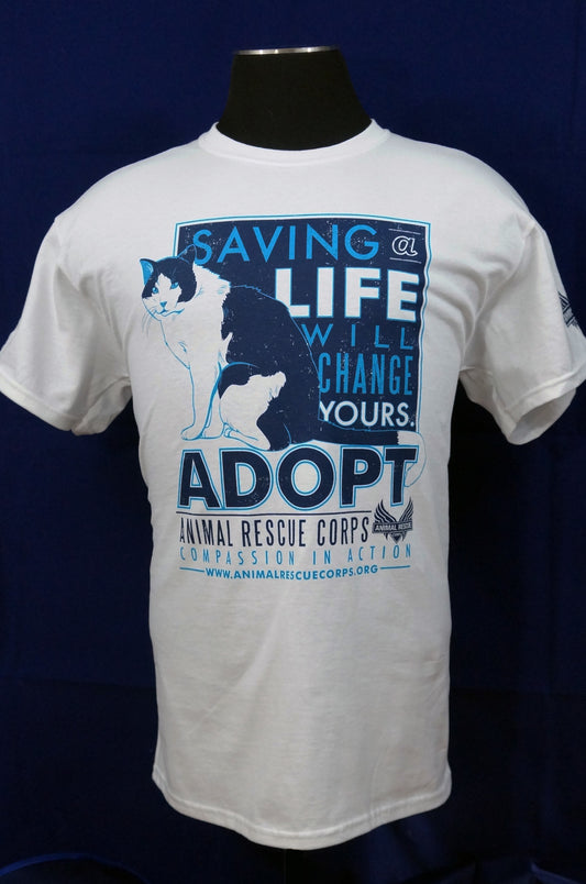Saving a Life Will Change Yours w/Cat Unisex T-shirt