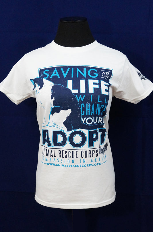 Saving a Life Will Change Yours w/Cat Women's T-shirt
